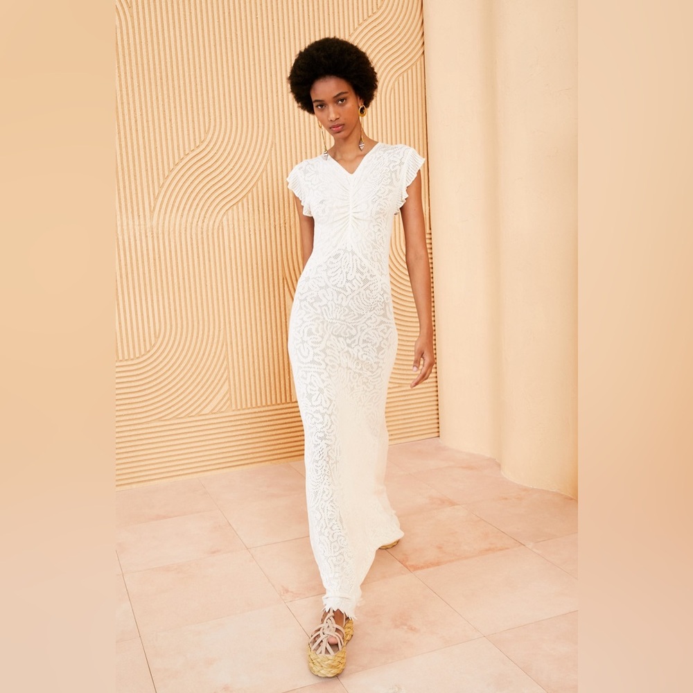 Ulla Johnson White Midi Dress